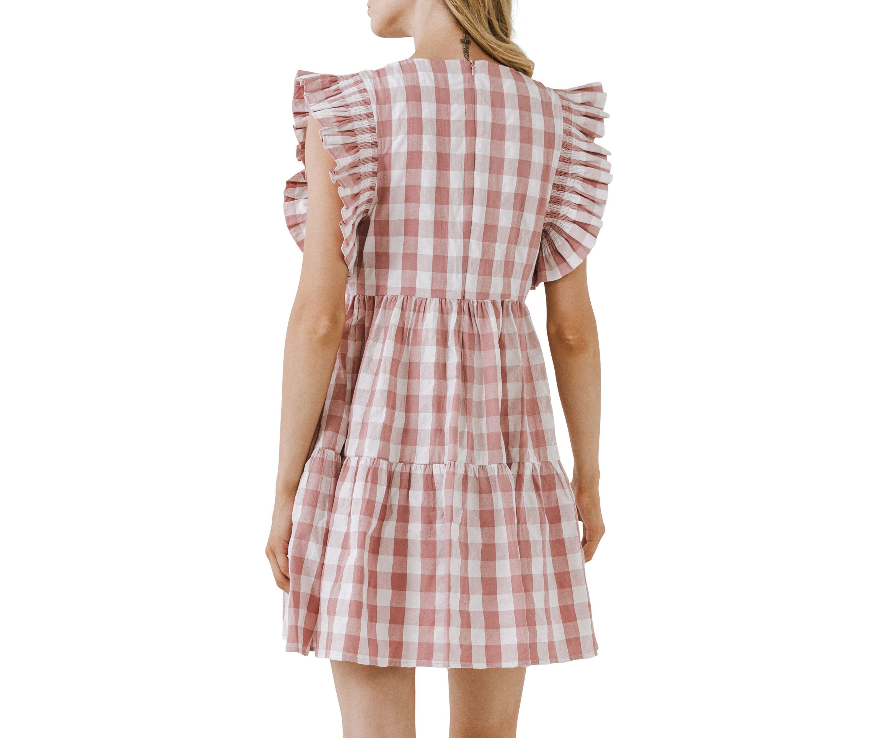 Gingham Mini Dress