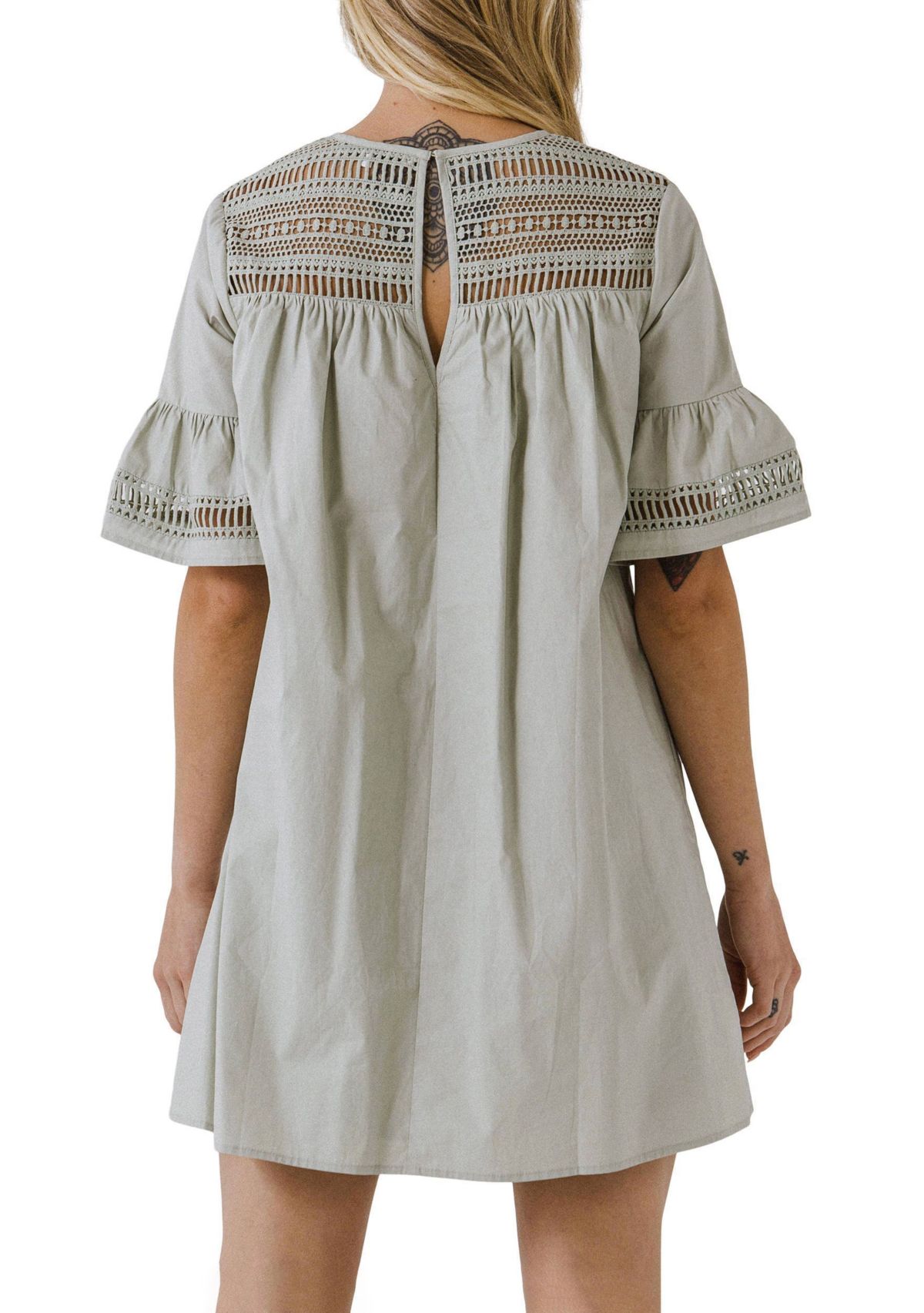 Lace Detail Mini Dress