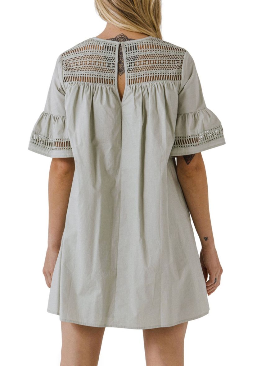 Lace Detail Mini Dress