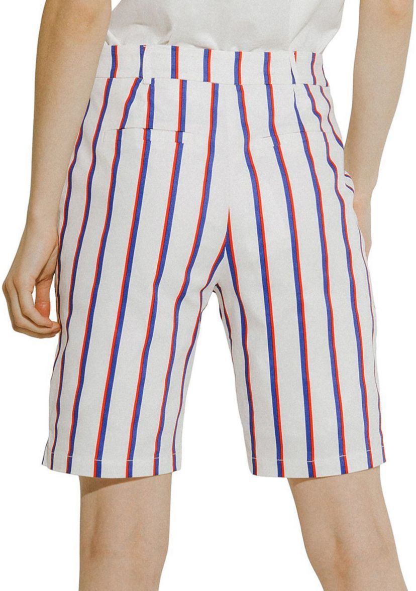 Stripe Bermuda Pants