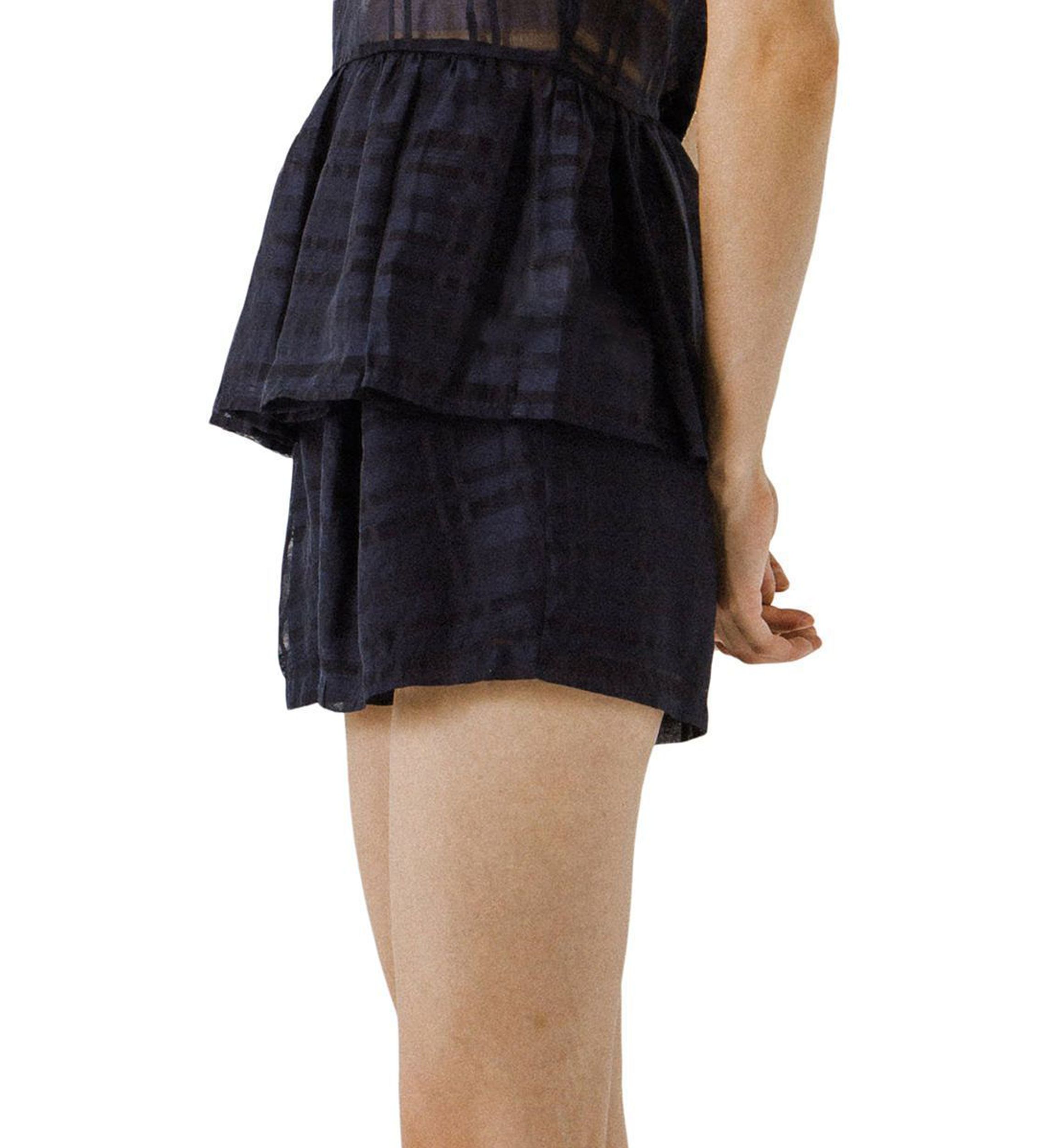 Plaid Mesh Shorts