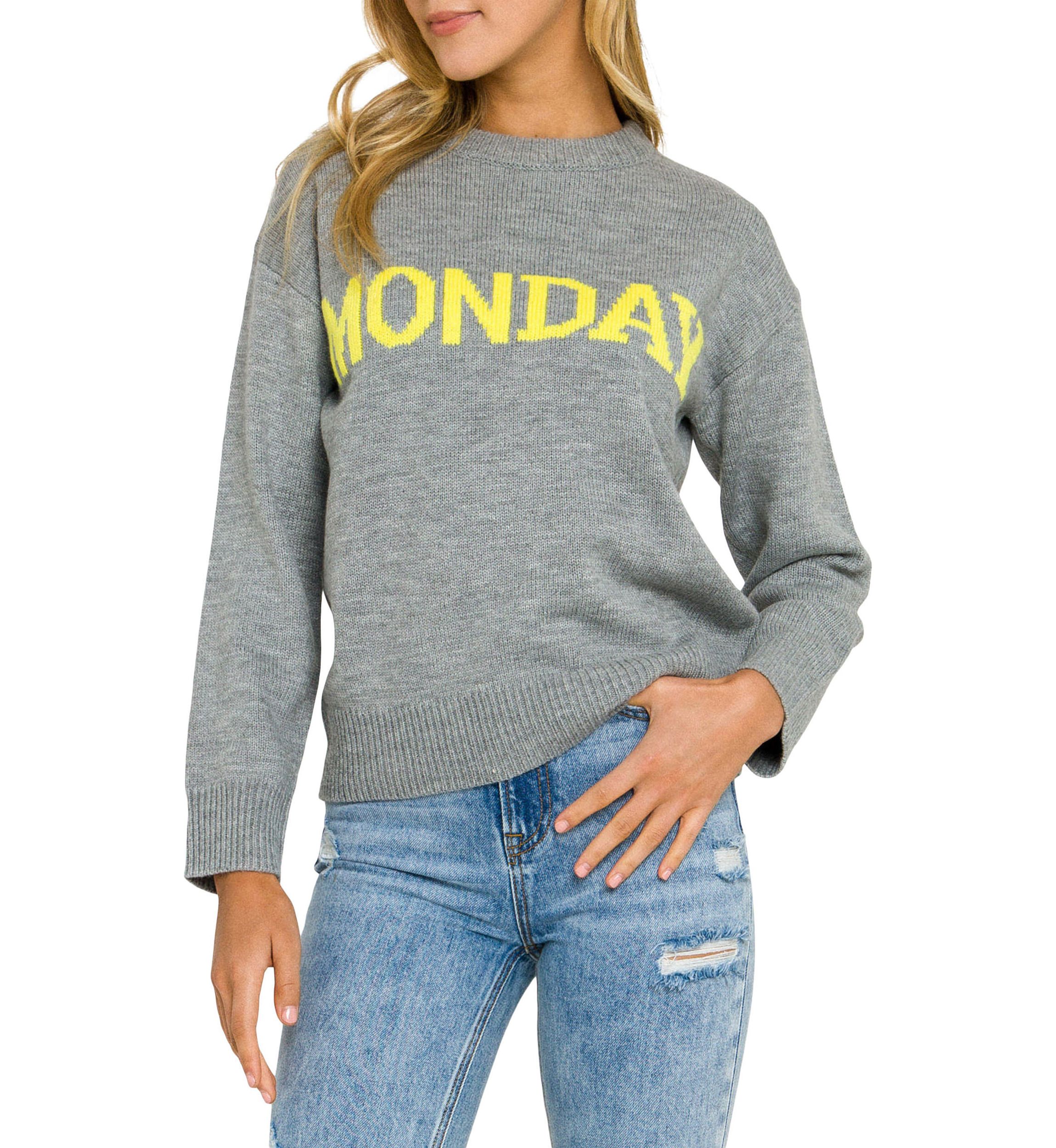 Week Motif Sweater