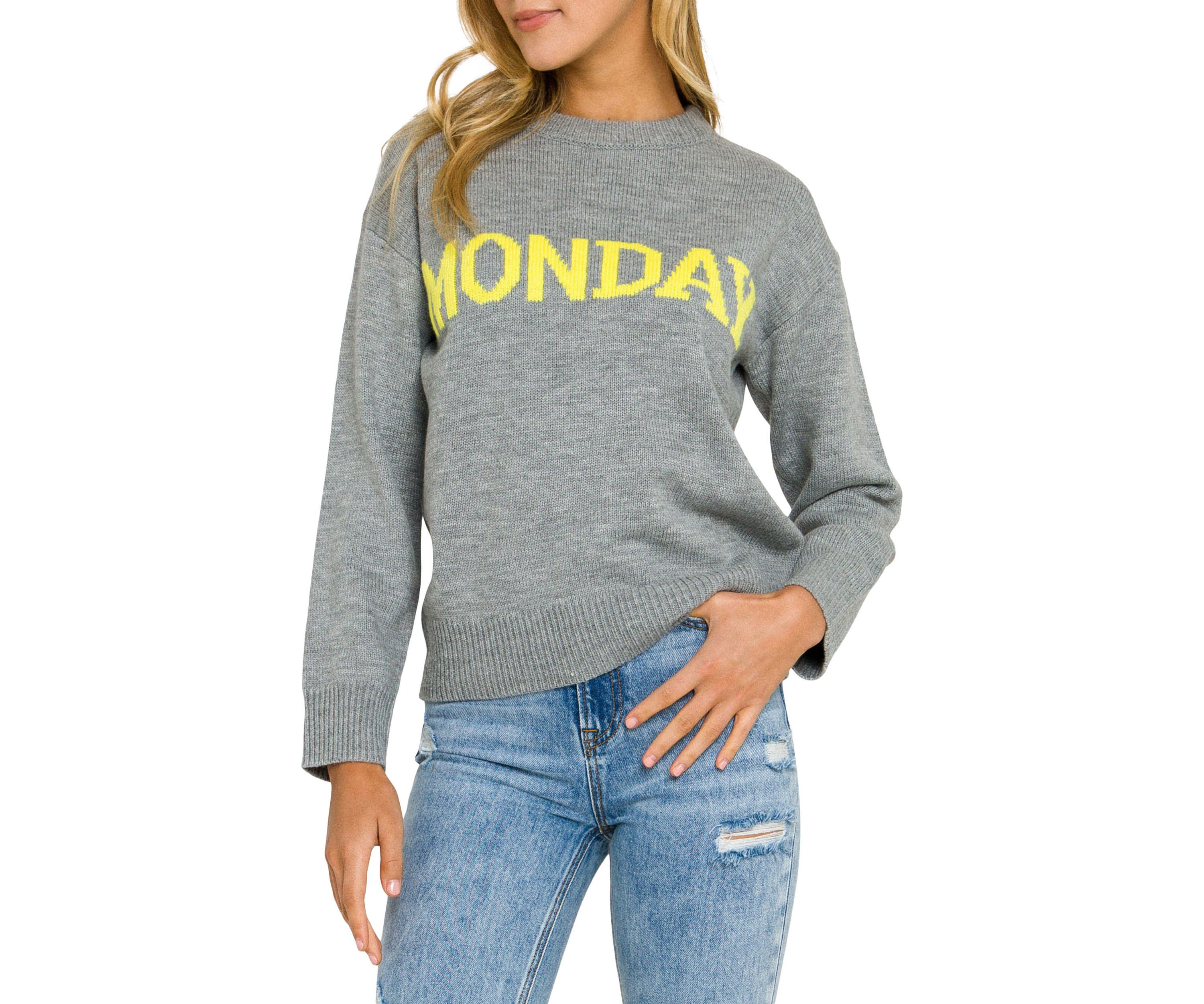 Week Motif Sweater
