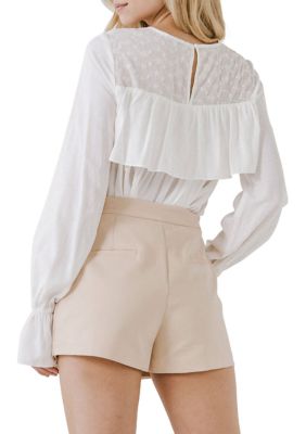 Long Sleeve Ruffled Blouse