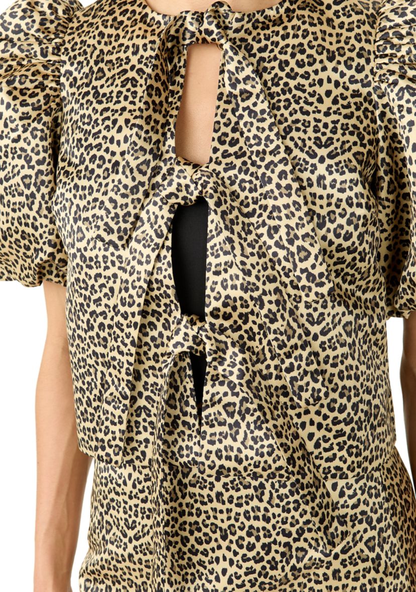 Leopard Bow Top 