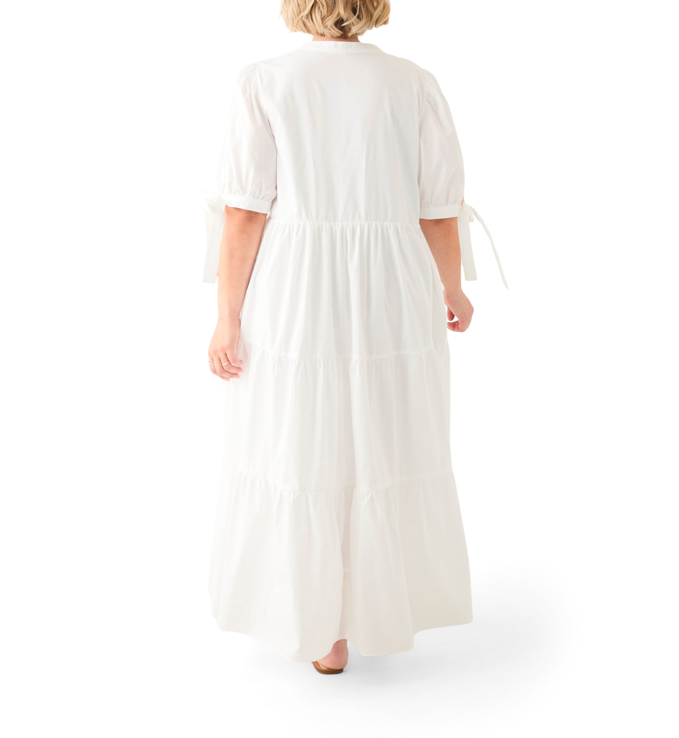 Plus Size Tiered Midi Dress