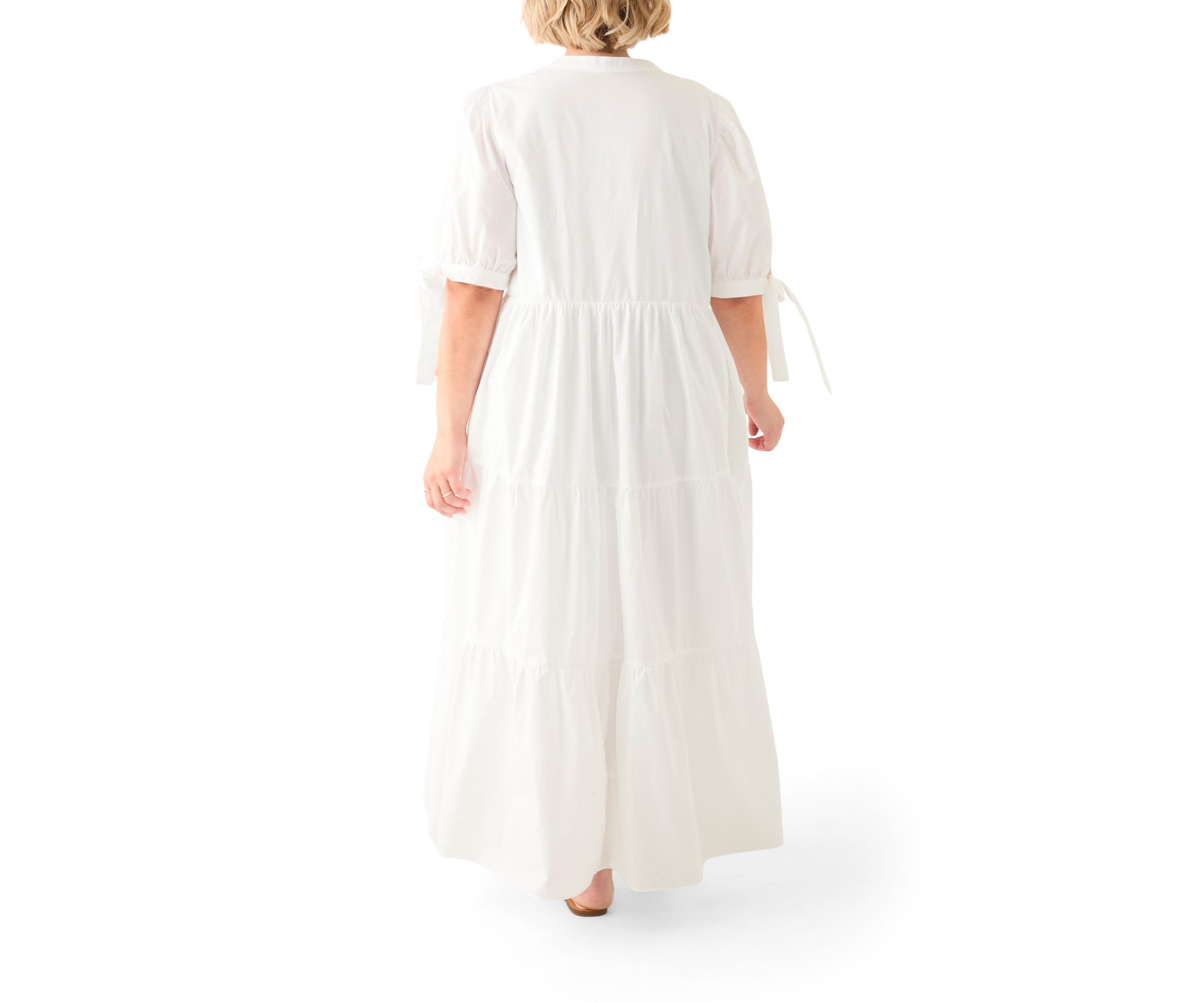 Plus Size Tiered Midi Dress