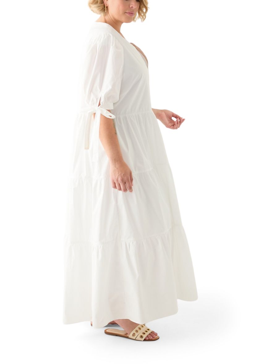 Plus Size Tiered Midi Dress