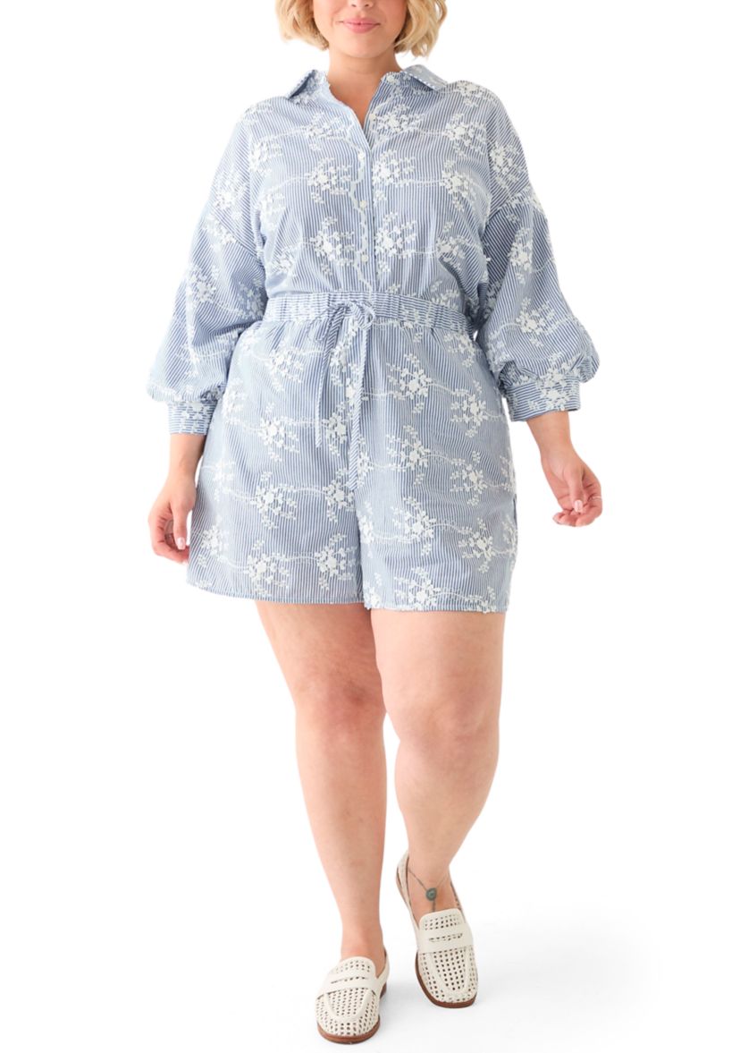 Plus Size Volume Sleeve Shirt 