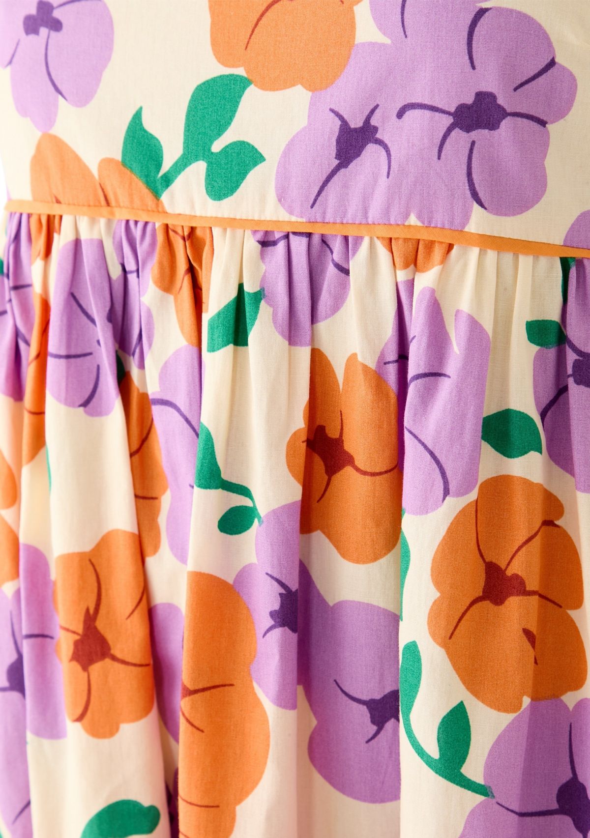 Womens Printed Empire Waist Maxi Dress