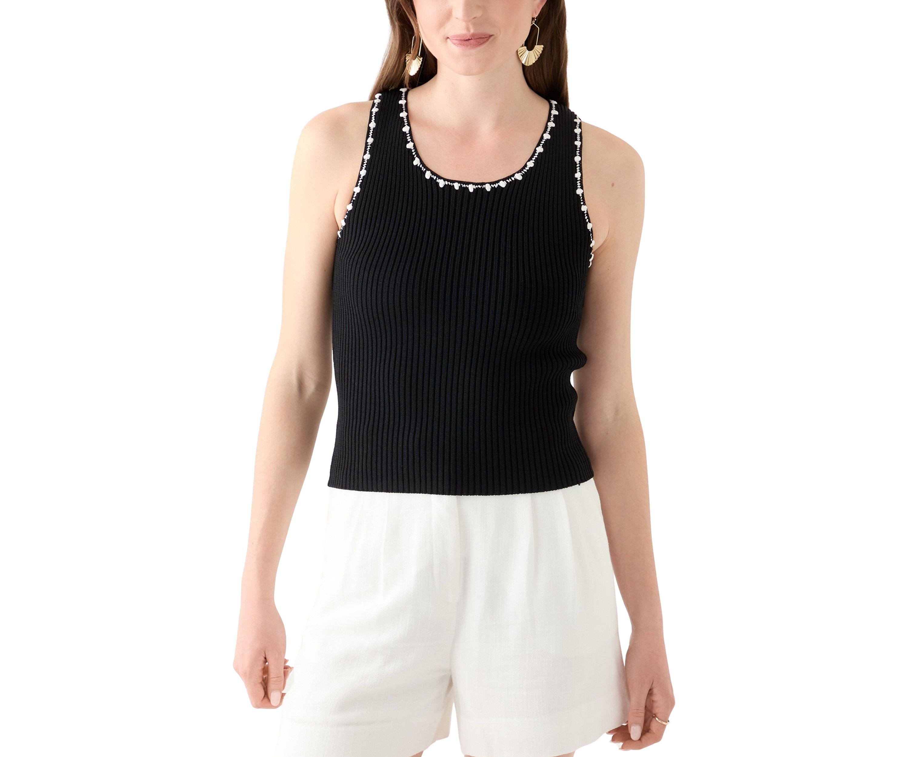 Womens Crochet Knit Top