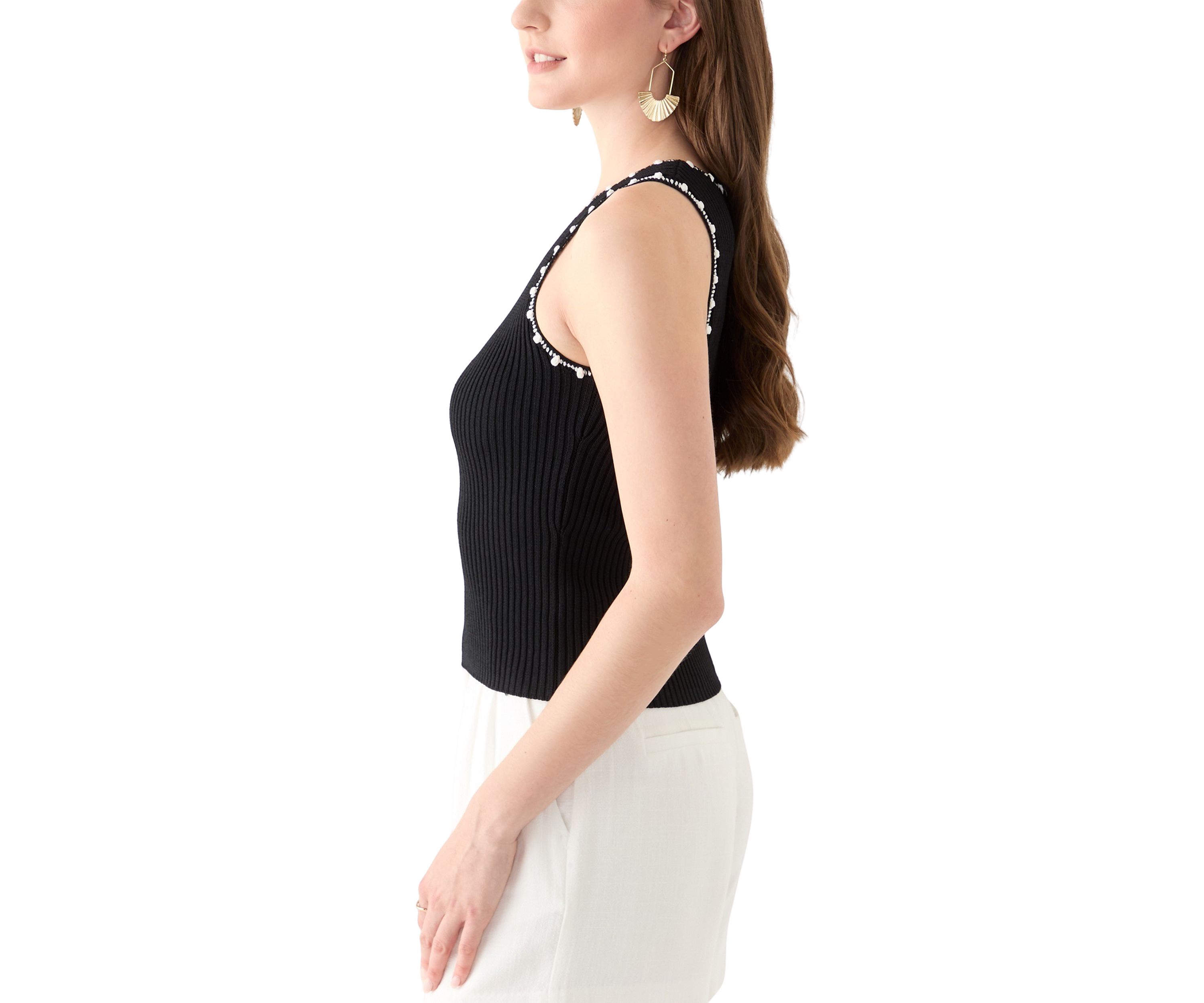 Womens Crochet Knit Top
