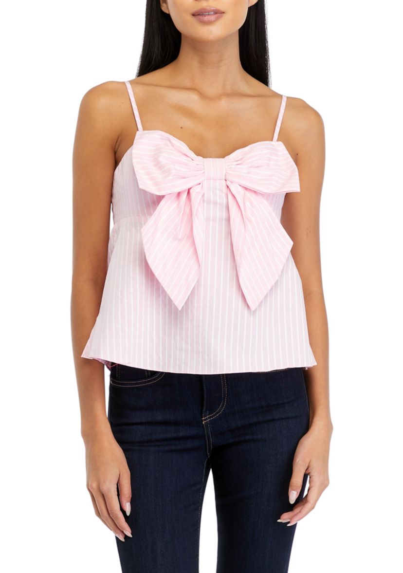 Womens Bow Detailed Sleeveless Top