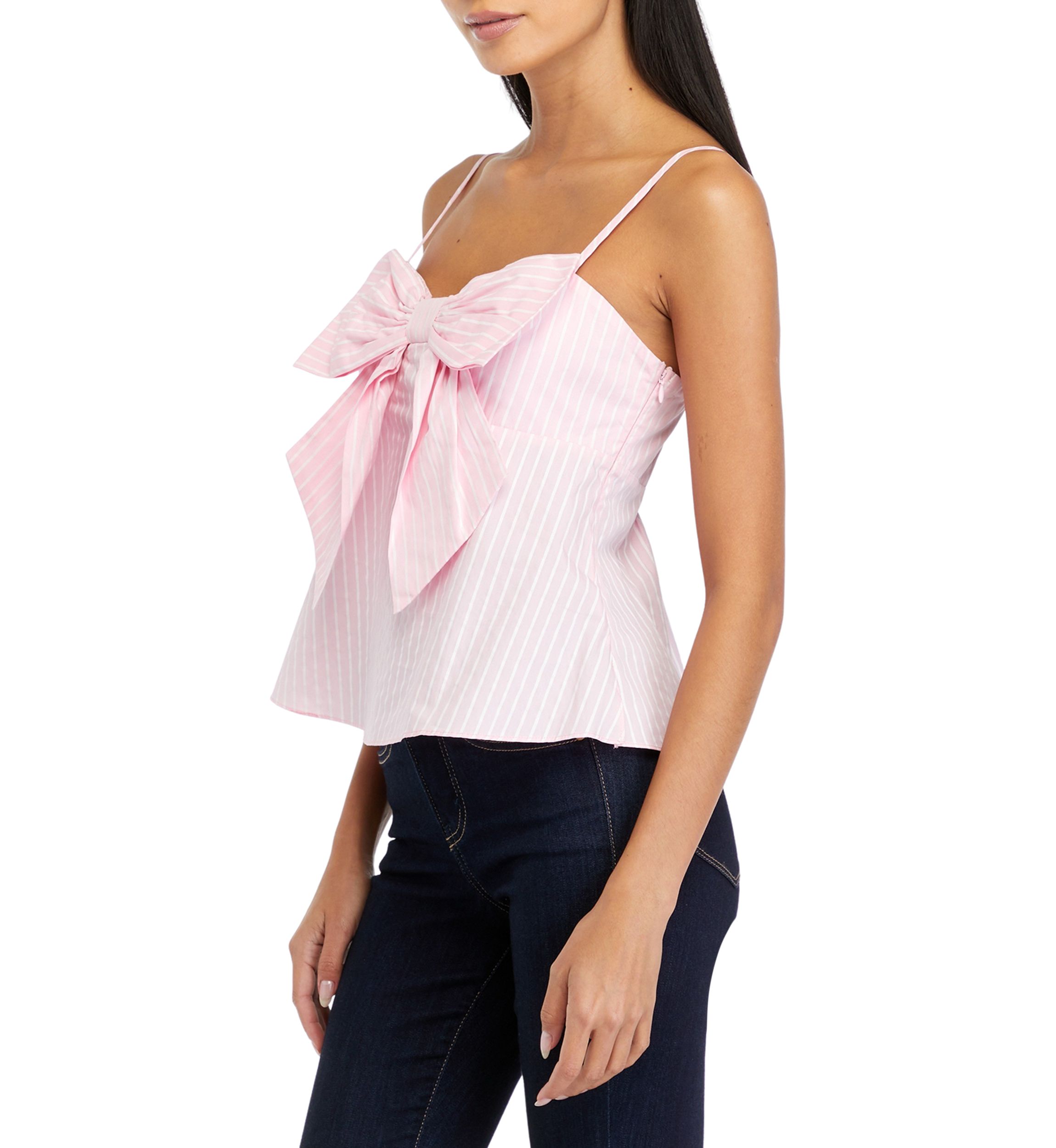 Womens Bow Detailed Sleeveless Top