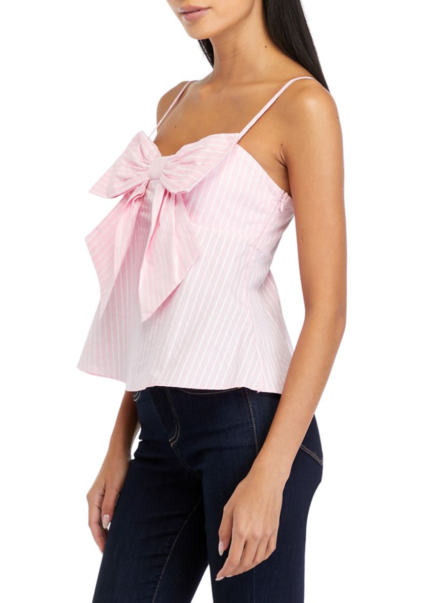 Womens Bow Detailed Sleeveless Top