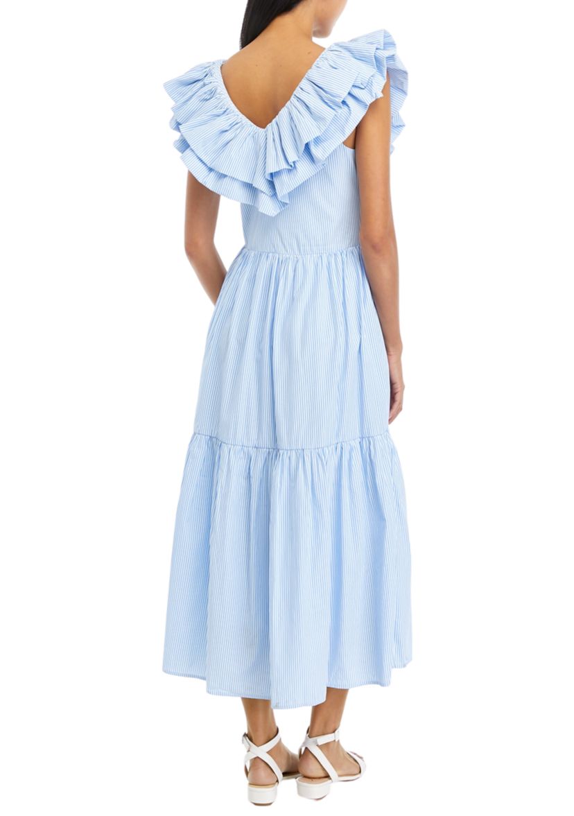 Womens Ruffle Maxi Dress