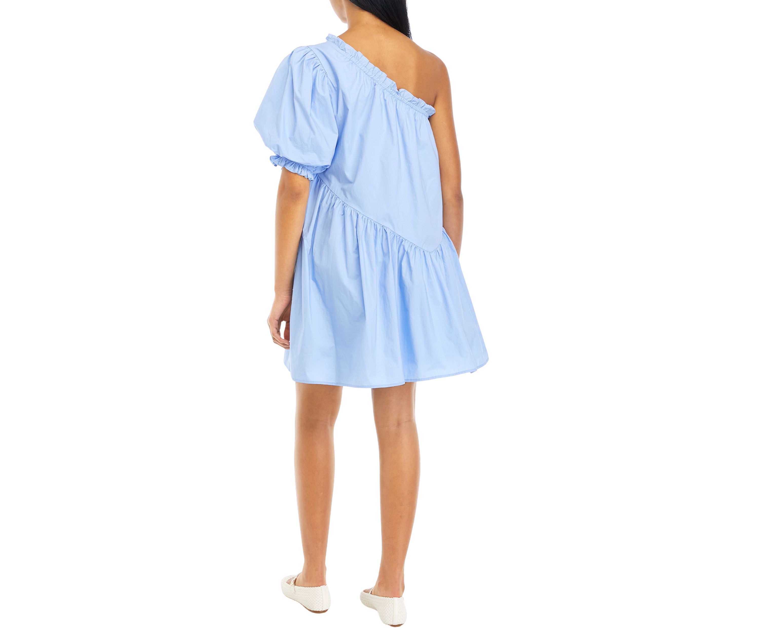 Womens One Shoulder Mini Dress