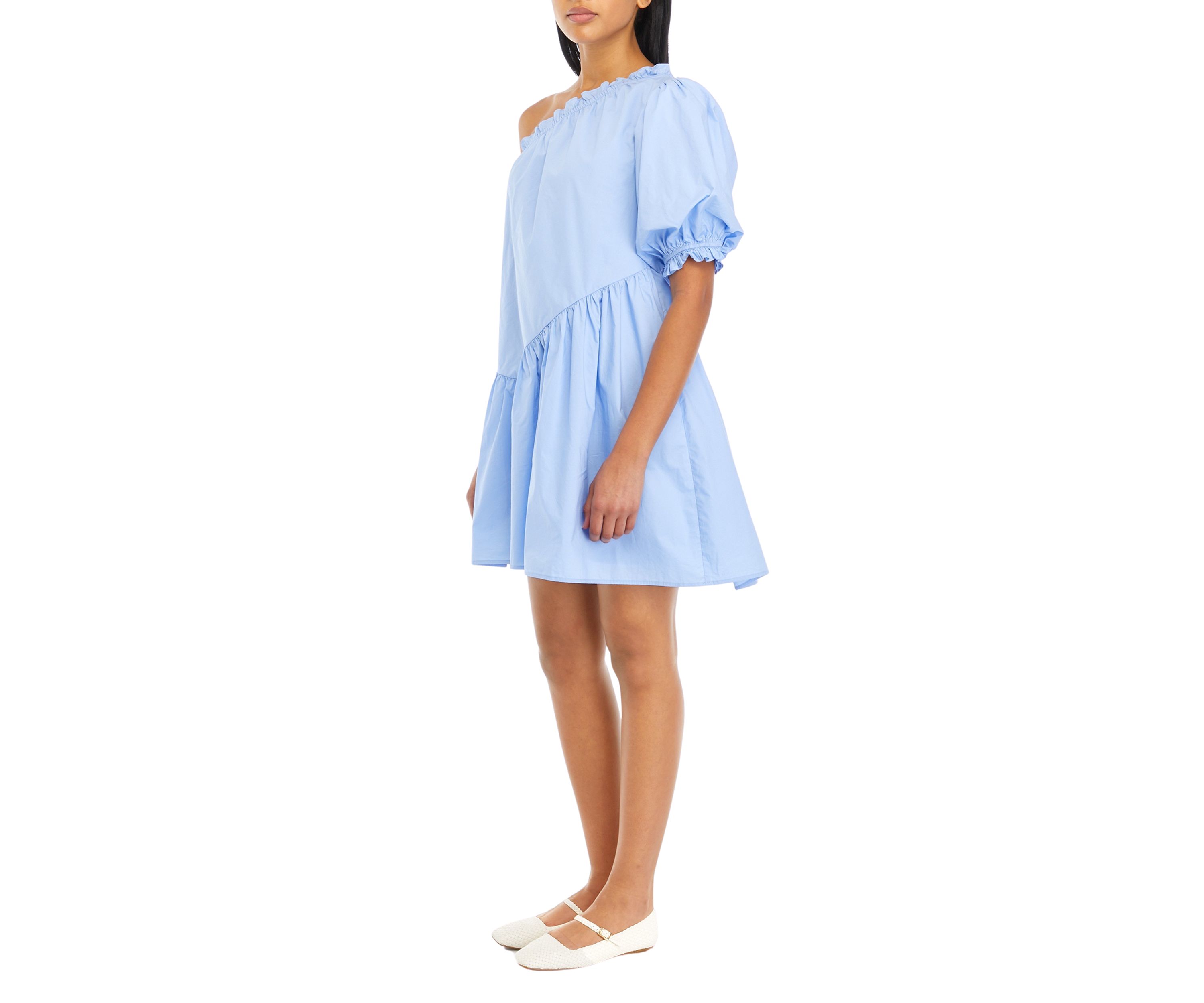 Womens One Shoulder Mini Dress