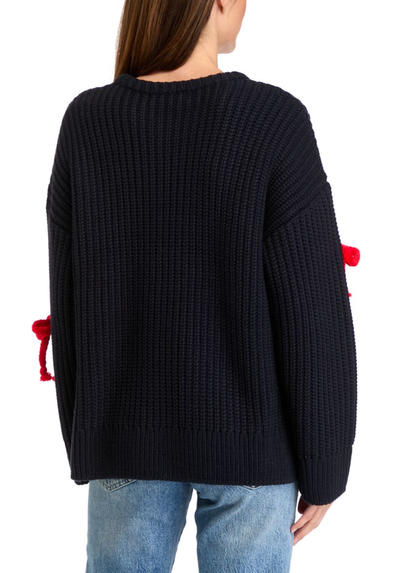 Womens Navy Strong Shoulder Top