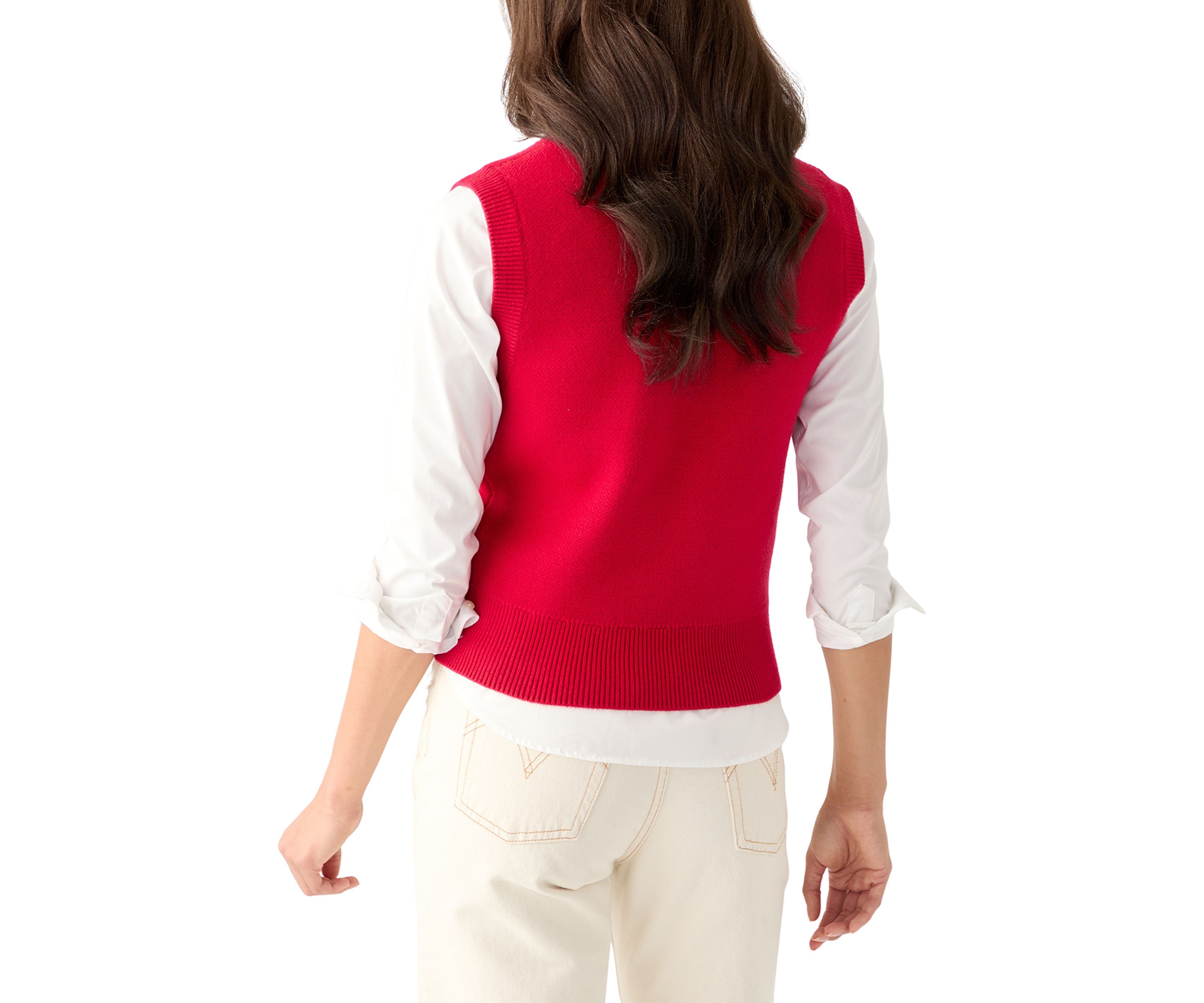 Womens Teddy Bear Knit Vest 