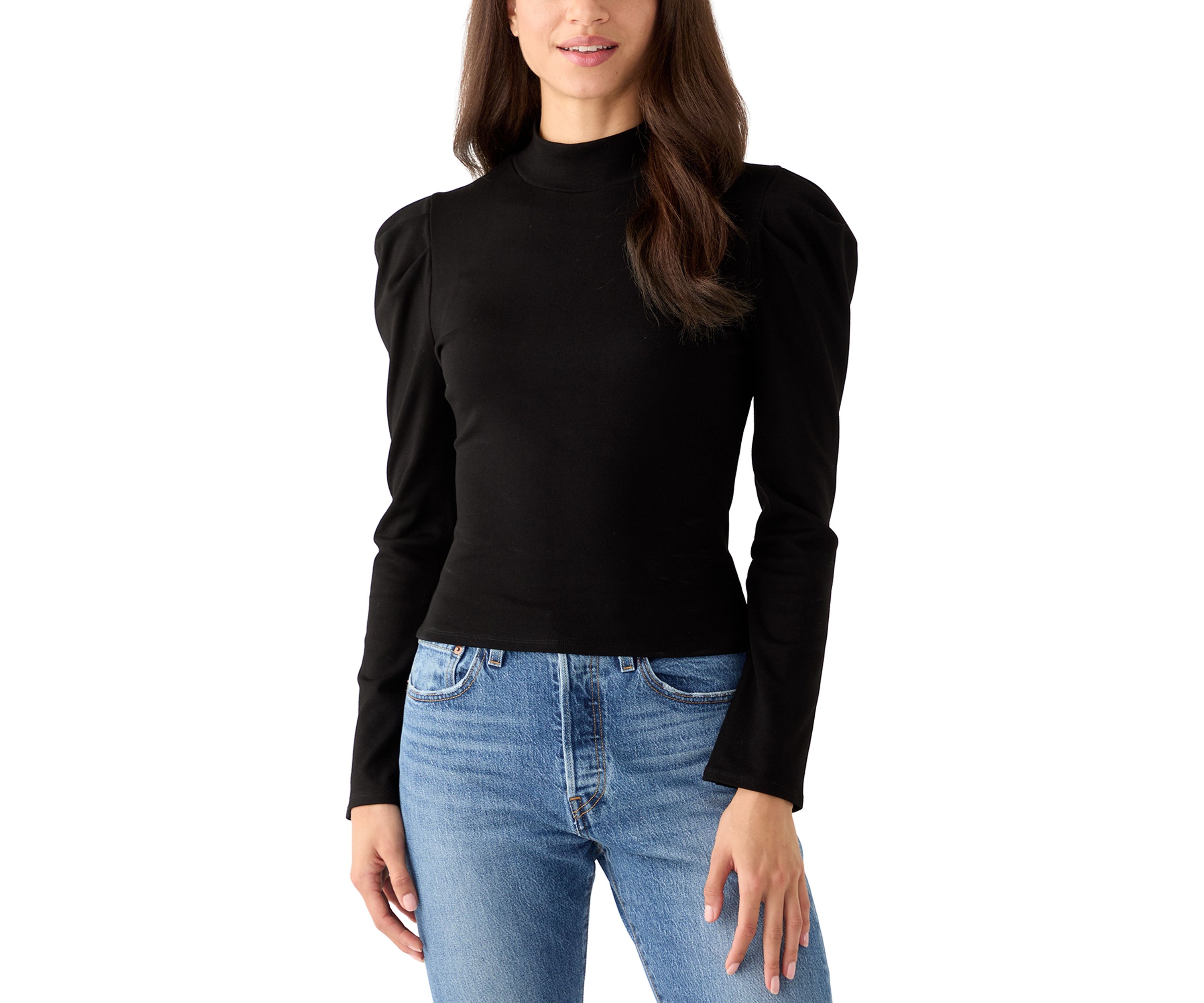 Womens Turtleneck Ribbed Sweater 