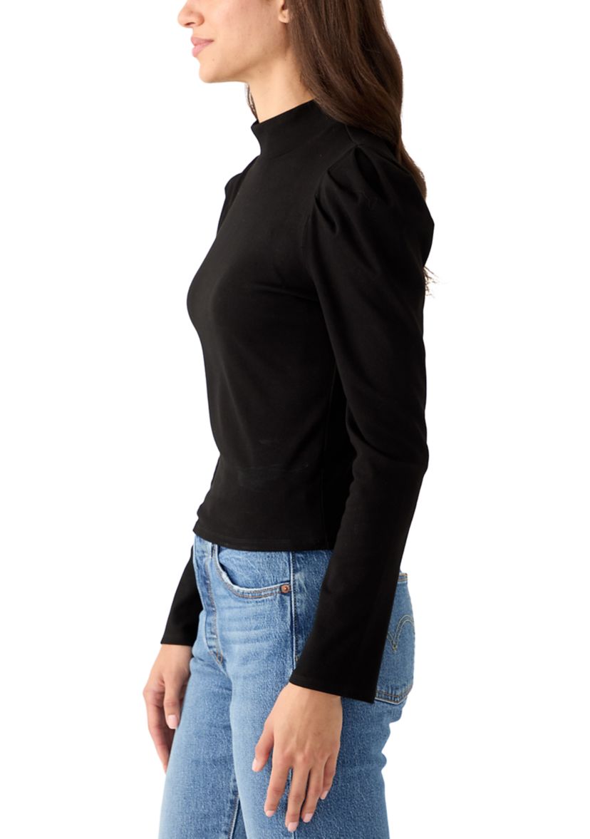 Womens Turtleneck Ribbed Sweater 