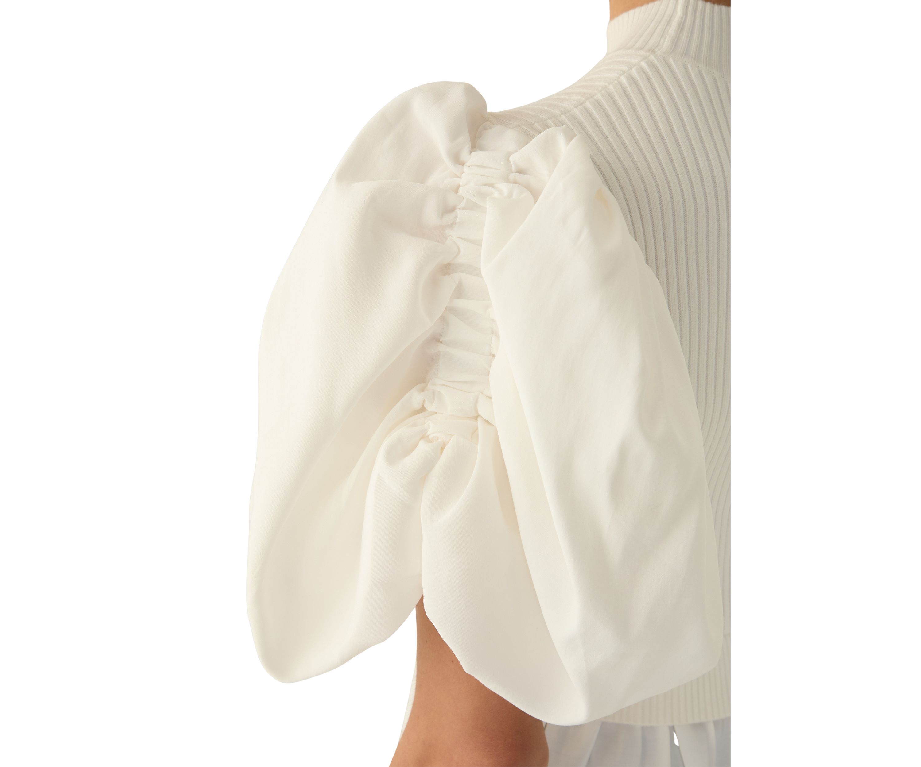 Womens Mixed Media Top