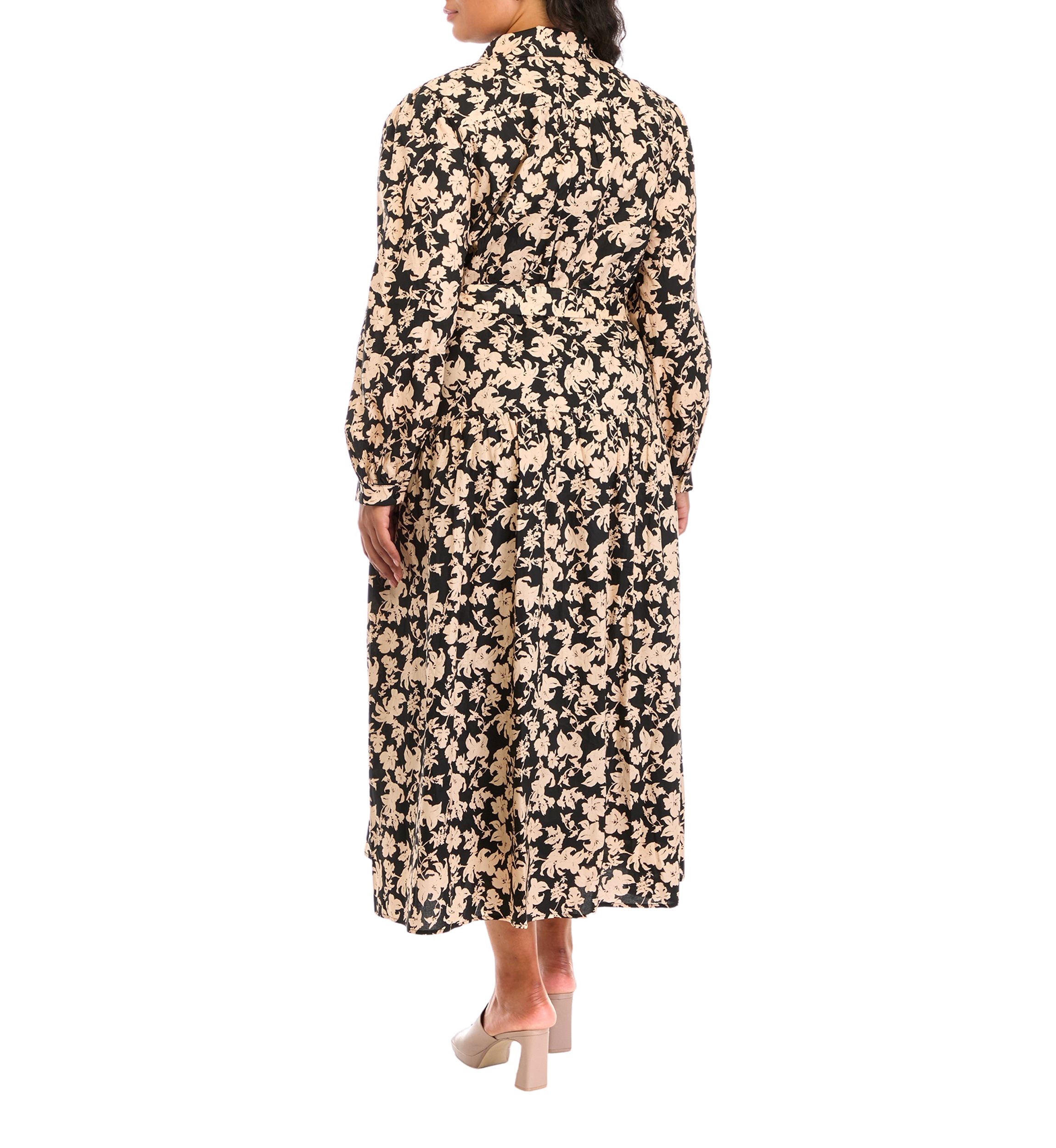 Plus Size Printed Midi Dress
