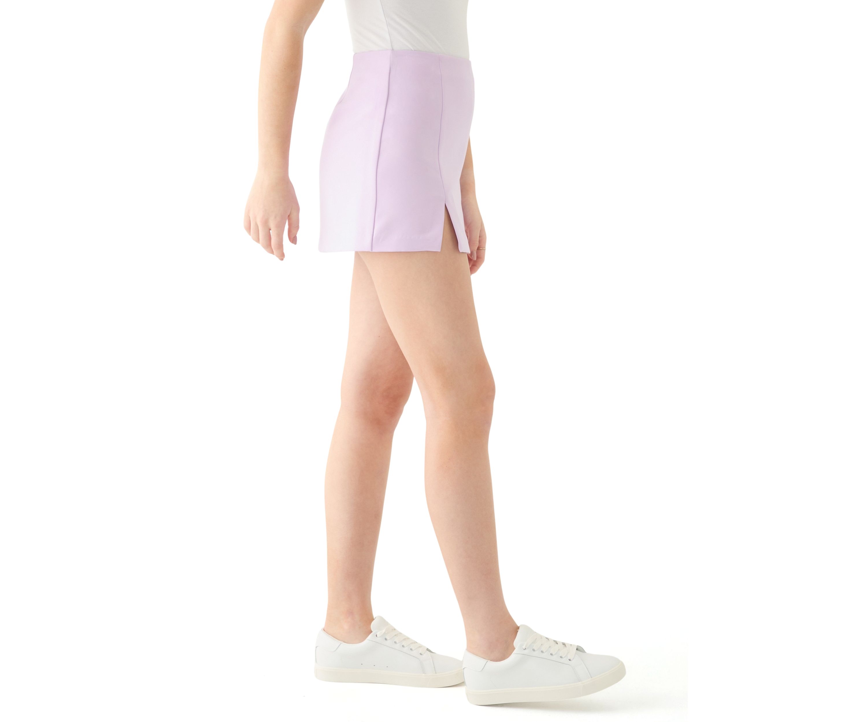 Womens Side Slit Mini Skort