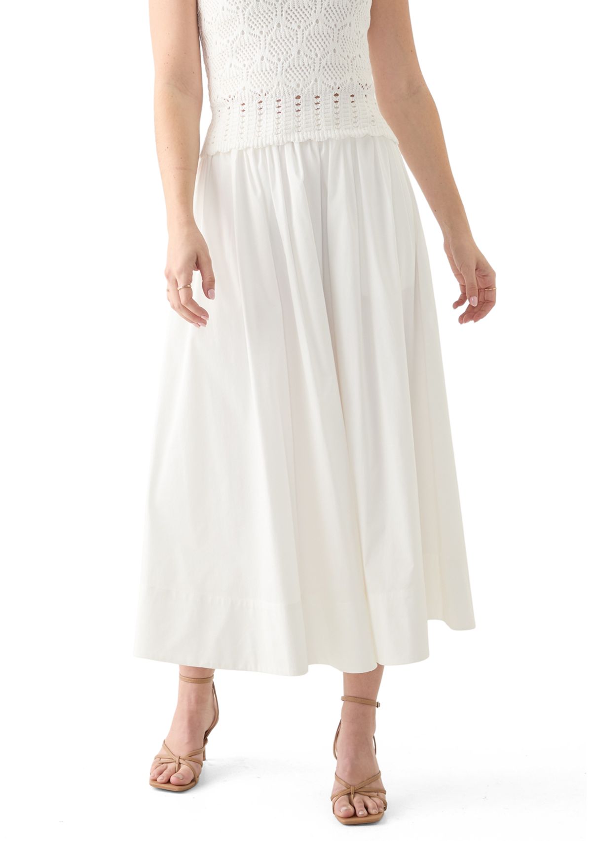 Flared Midi Skirt 
