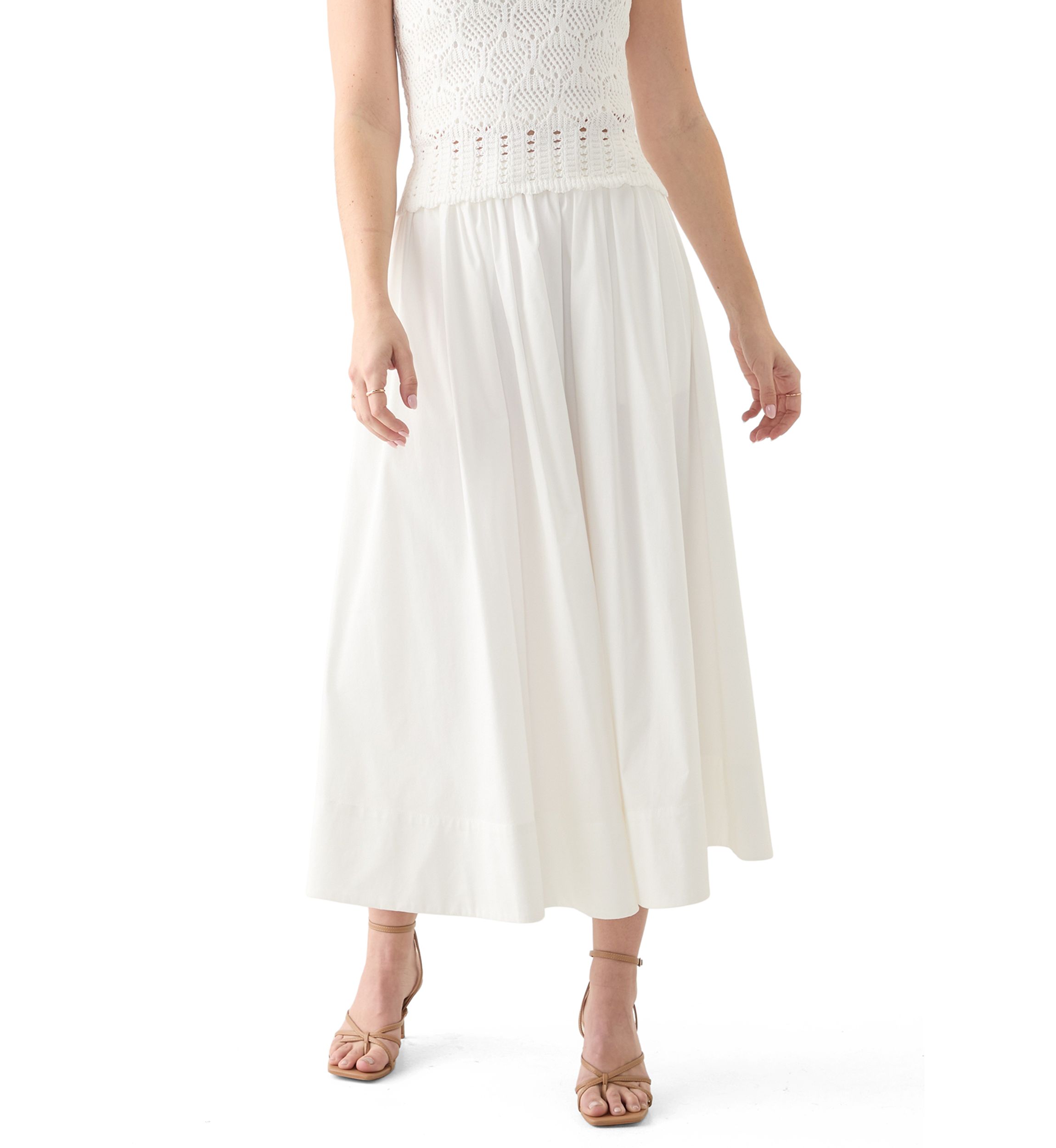 Flared Midi Skirt 