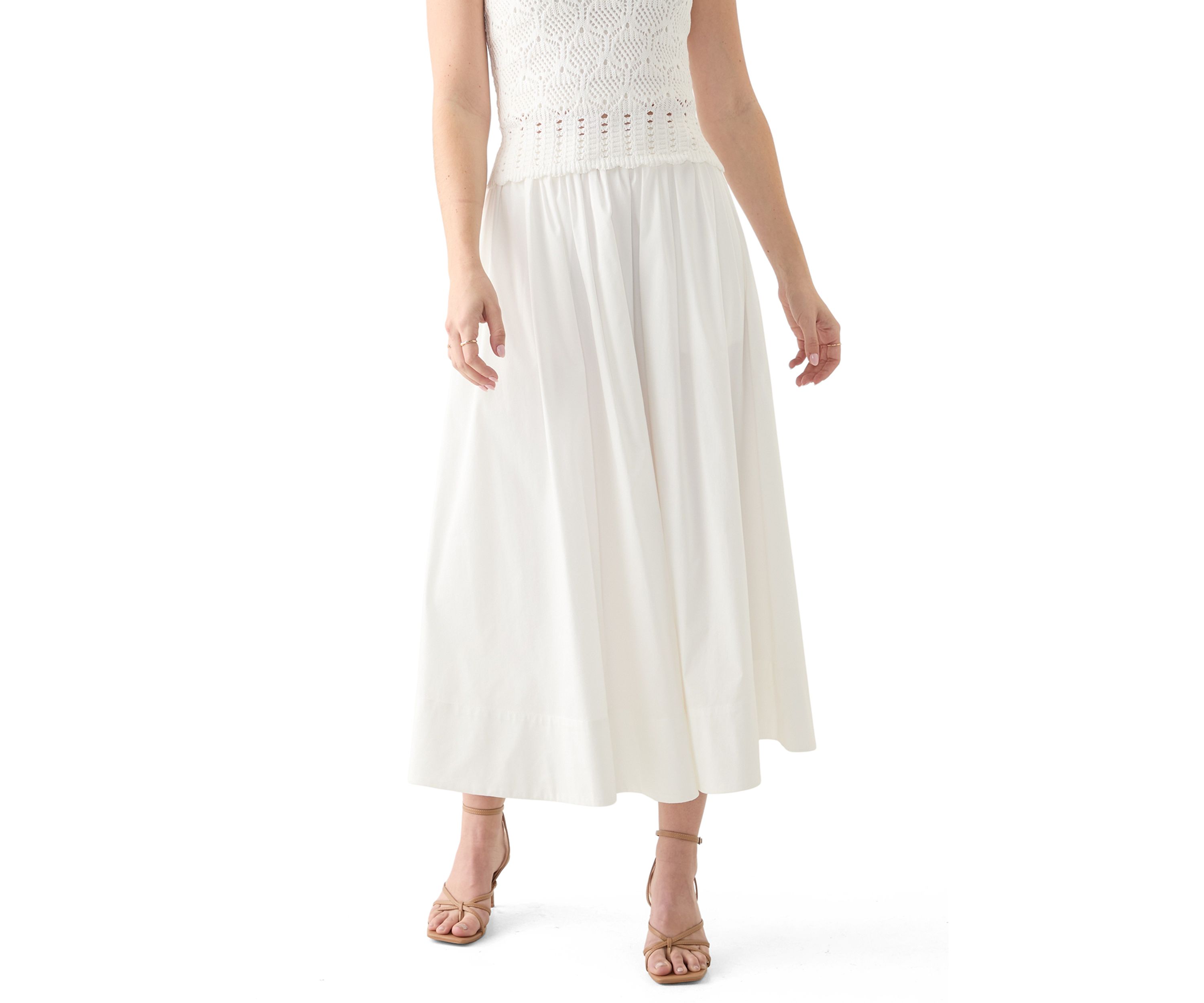 Flared Midi Skirt 
