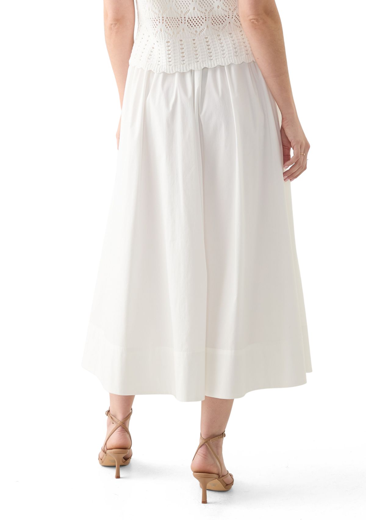 Flared Midi Skirt 
