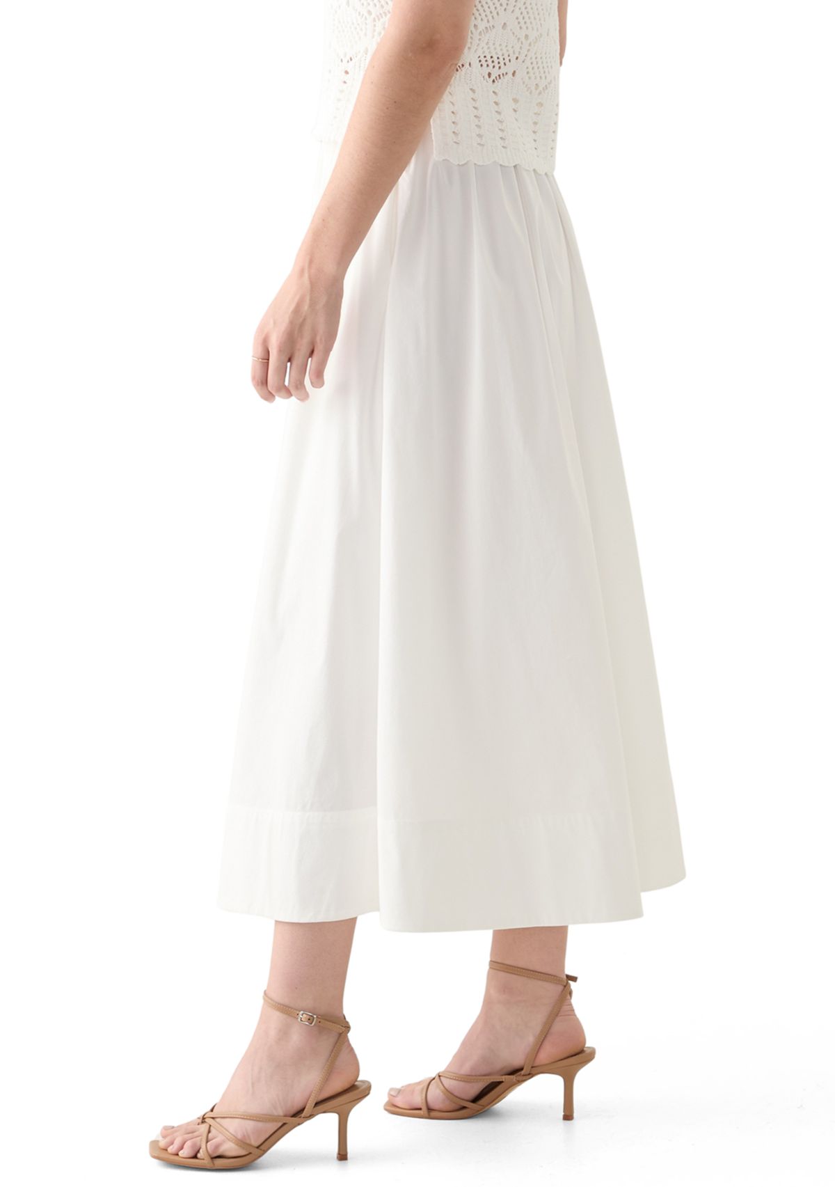 Flared Midi Skirt 