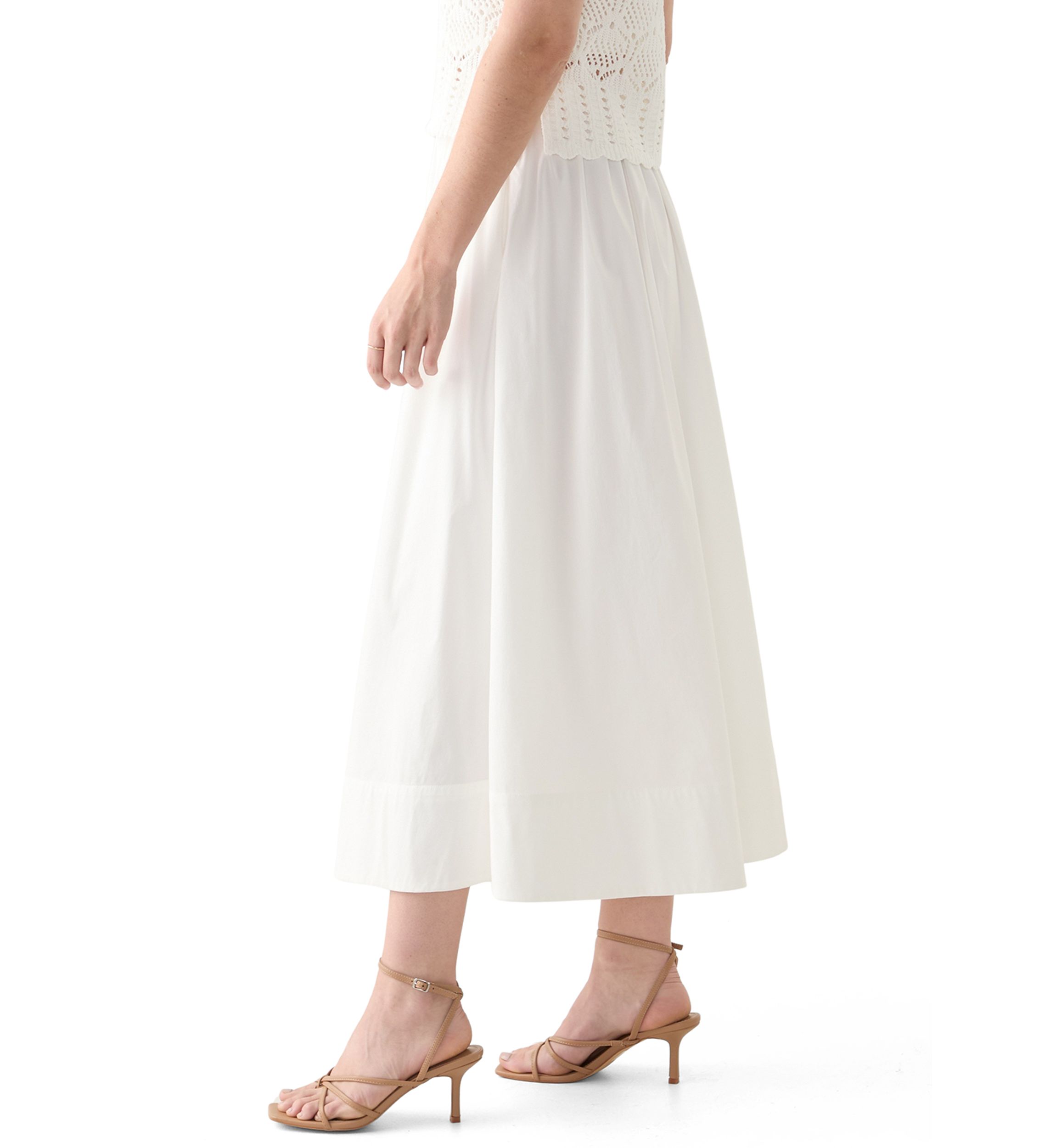 Flared Midi Skirt 