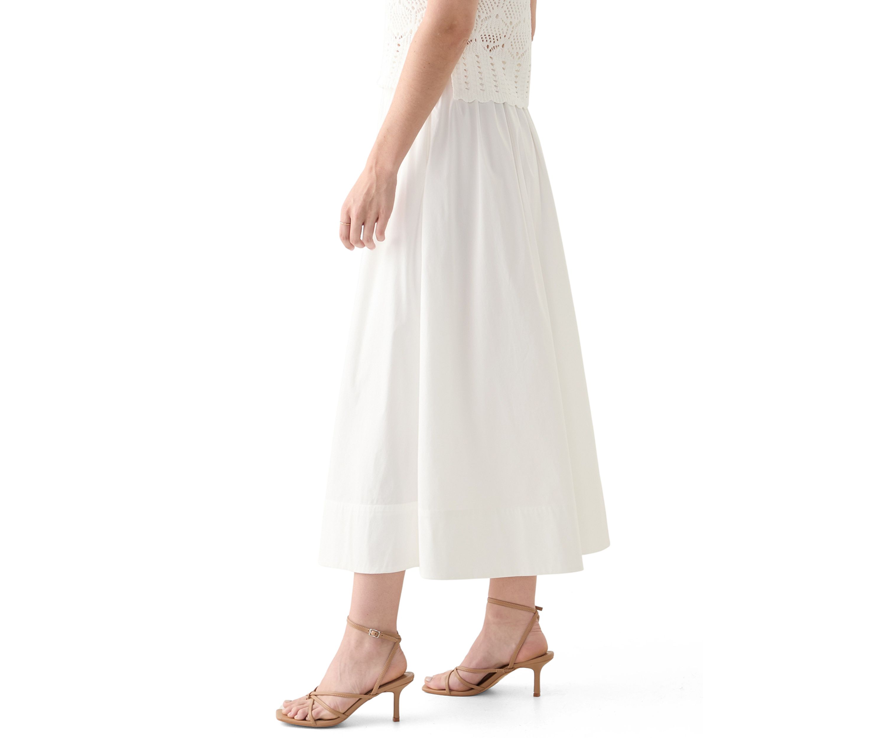 Flared Midi Skirt 