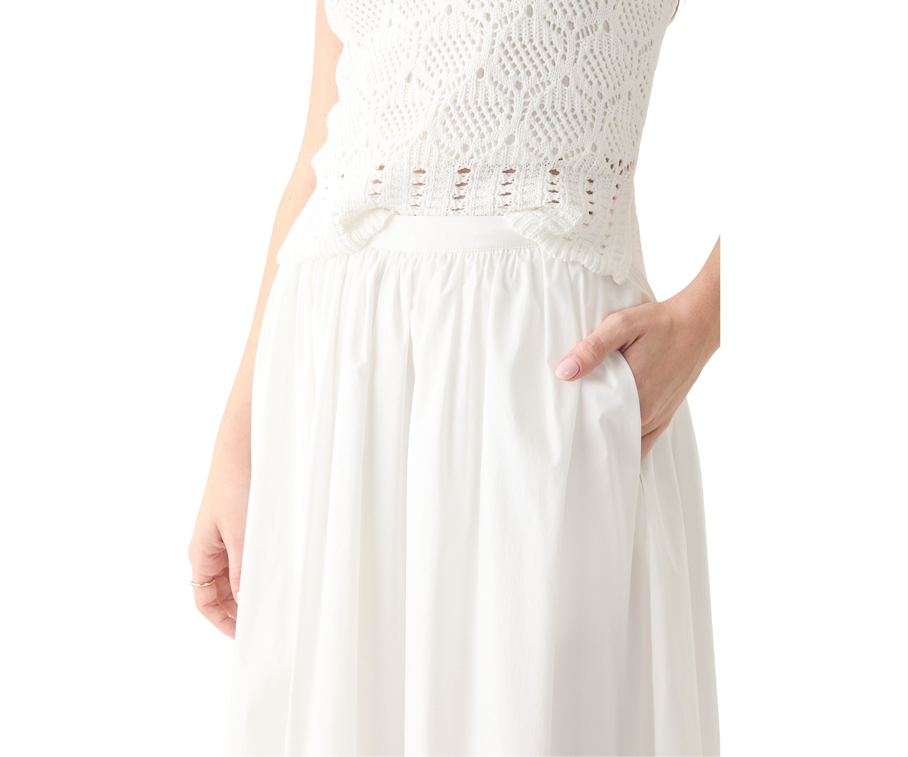 Flared Midi Skirt 