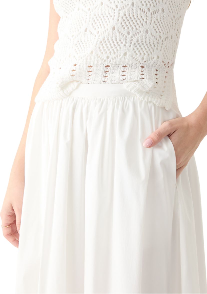 Flared Midi Skirt 