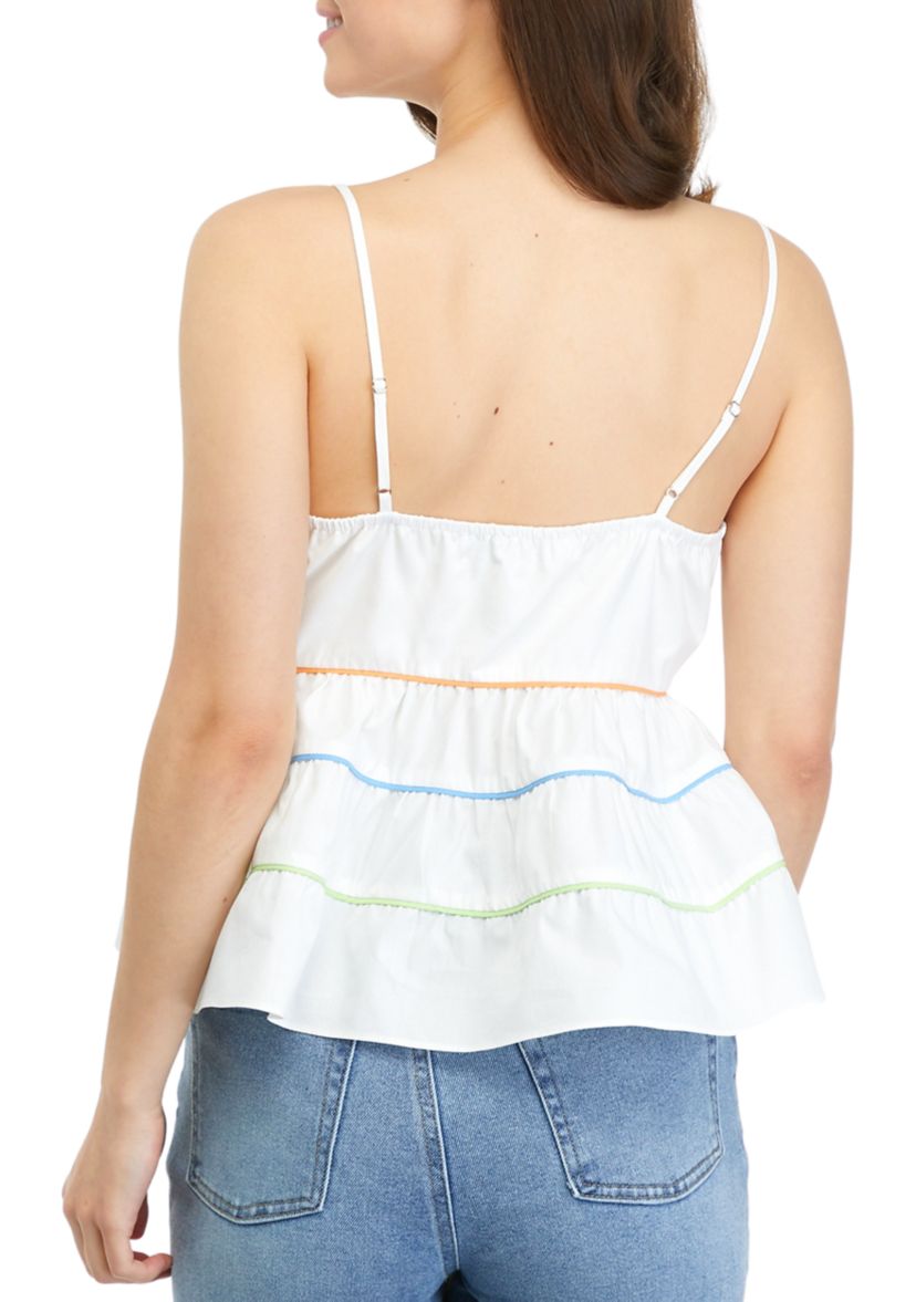 Sleeveless Multicolored Tier Tank