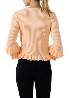 Ruffle Detail Sweater