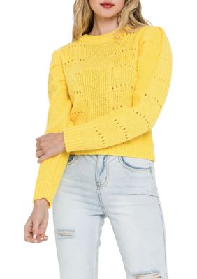 Pleated Long Sleeve Sweater
