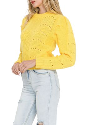 Pleated Long Sleeve Sweater