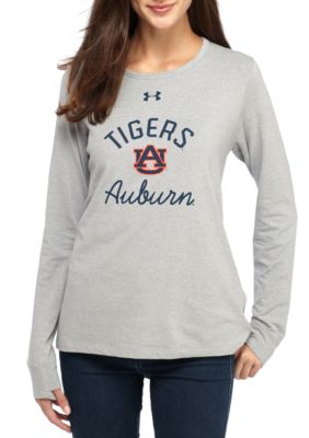 Under Armour® Auburn University Charged Cotton Long Sleeve Crew Tee