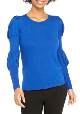 The Limited Long Sleeve Crew Neck Puff Sleeve Pullover Sweater Belk