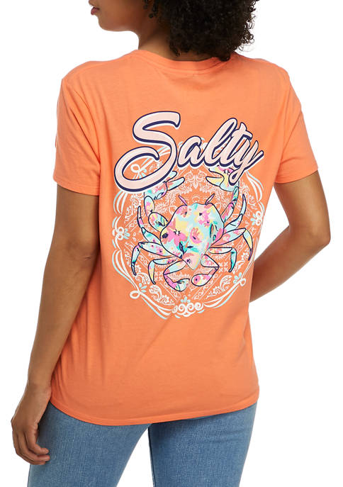 Benny & Belle Juniors Salty Crab Graphic T-Shirt