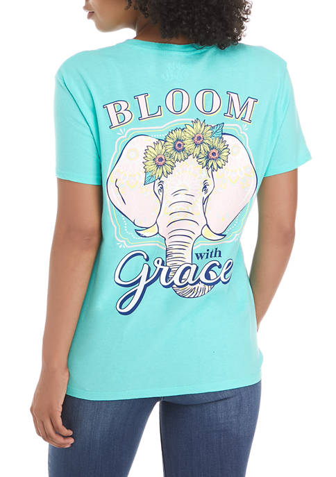 Benny & Belle Juniors Elephant Bloom Grace Graphic