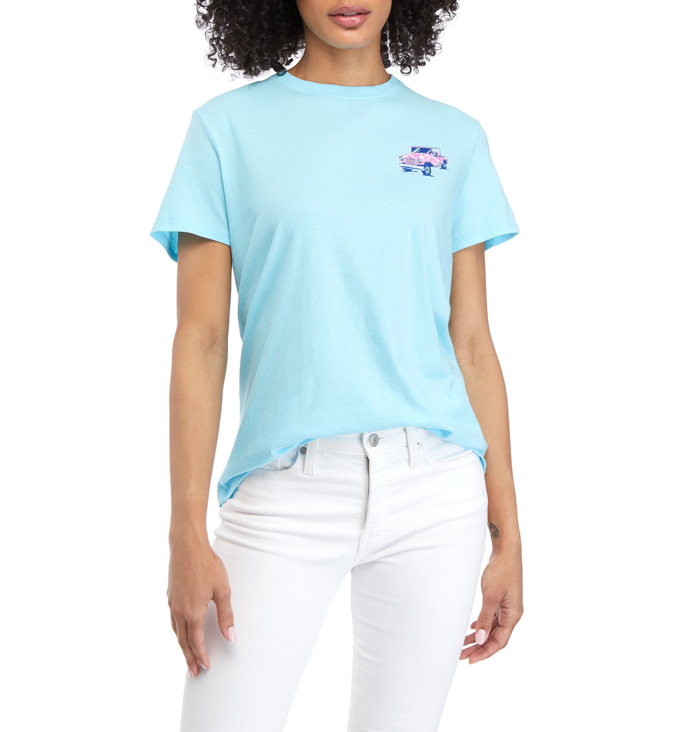 Juniors Short Sleeve High Tides Graphic T-Shirt 