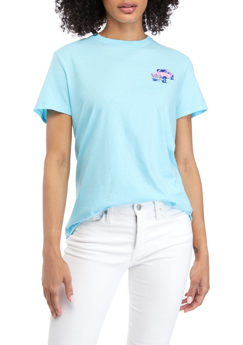 Juniors Short Sleeve High Tides Graphic T-Shirt 