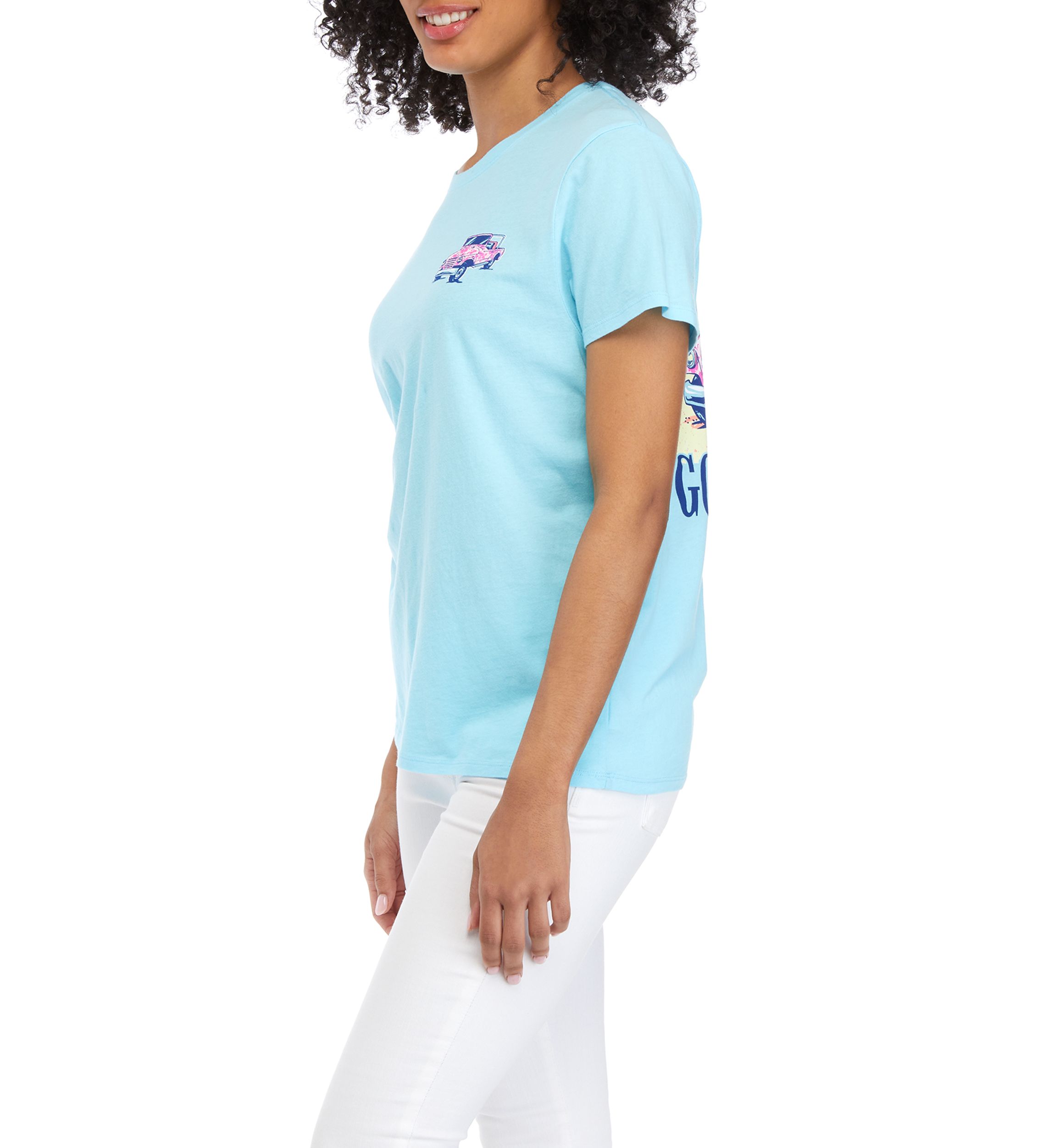 Juniors Short Sleeve High Tides Graphic T-Shirt 