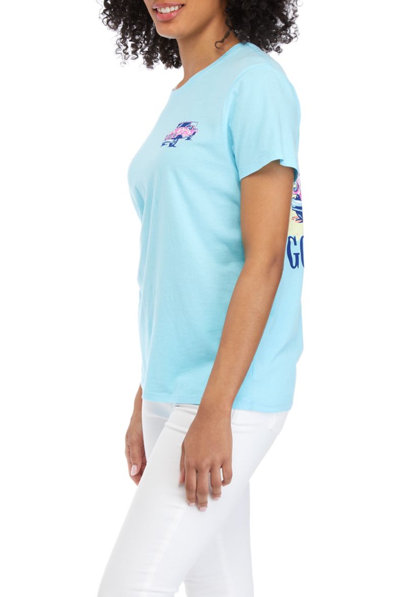 Juniors Short Sleeve High Tides Graphic T-Shirt 